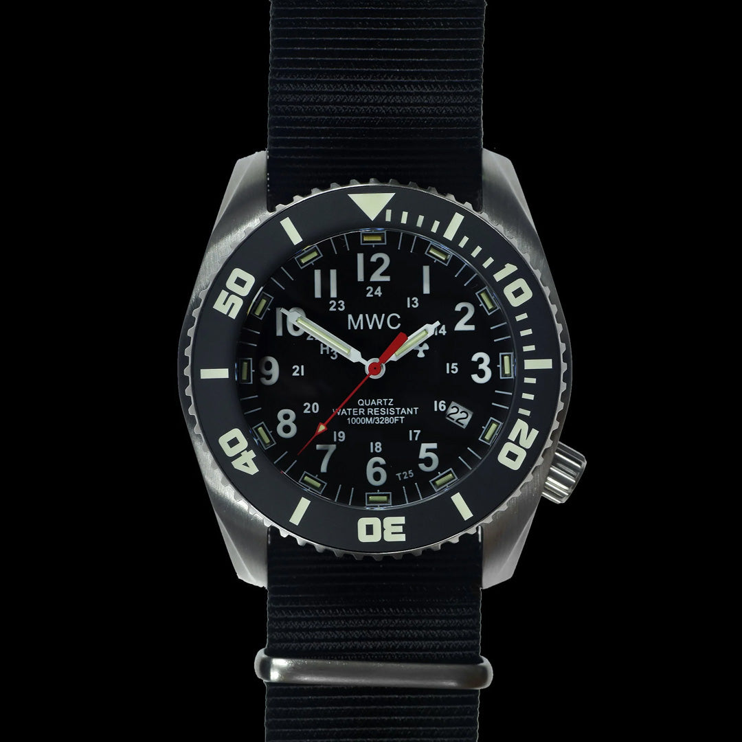 Military Watch Company “Depthmaster” 100atm 1000m Militair GTLS Duikhorloge met Heliumventiel en 10 jaar batterijduur