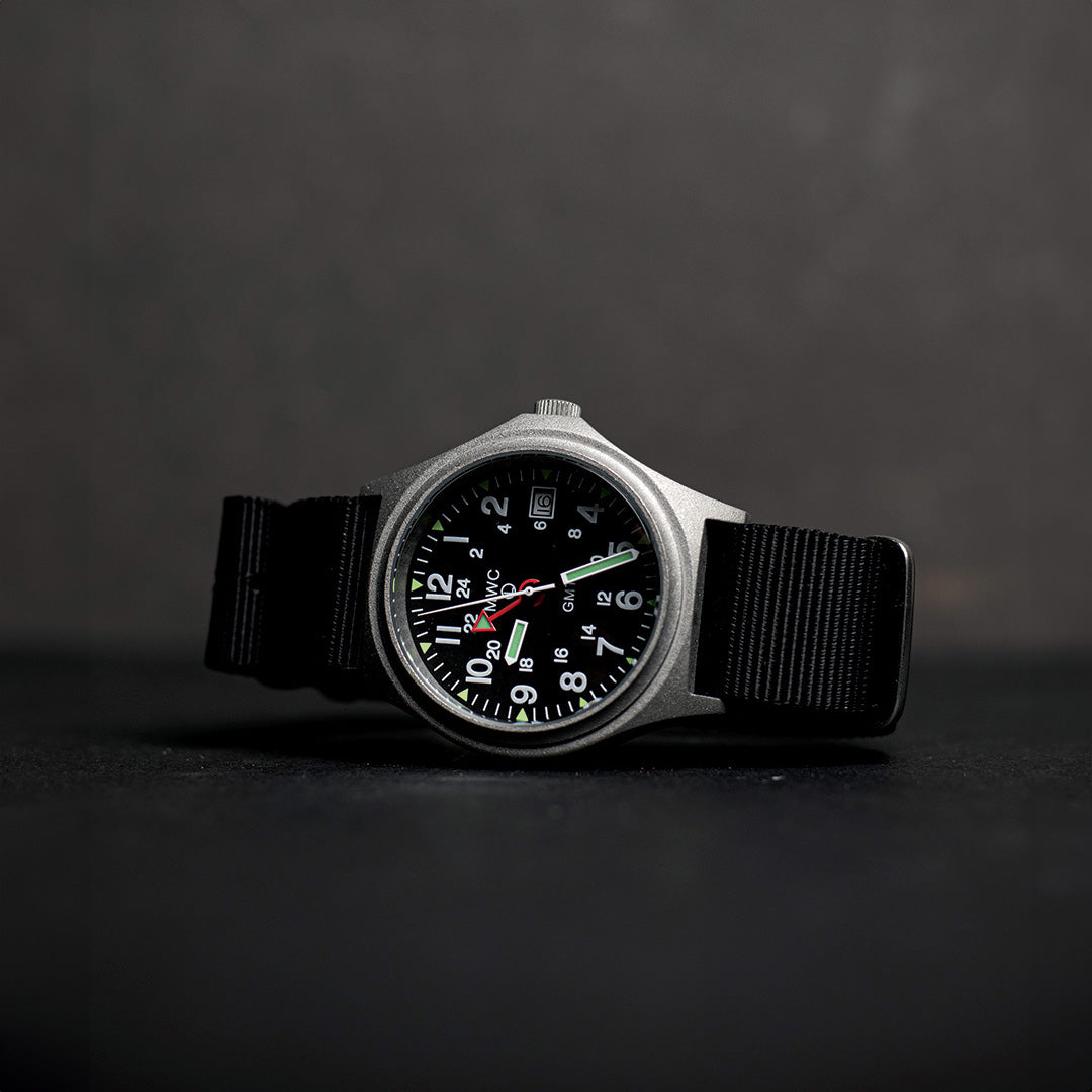 Militair Horloge met Militaire Anti-reflectieve PVD Coating in Gunmetal