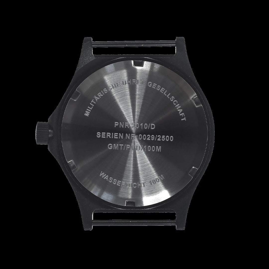  Militair Horloge met Militaire Anti-reflectieve PVD Coating in Matzwart