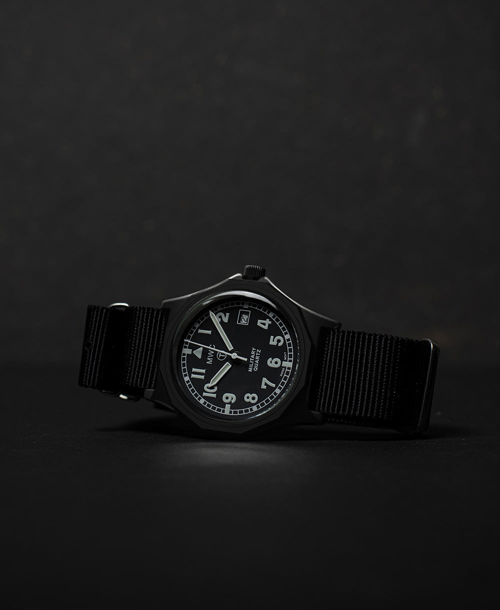 Military Watch Company G10 “Oak” in 316L Roestvrij Staal met Militaire Matzwarte PVD Coating