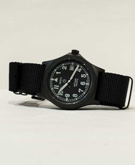 Military Watch Company G10 “Oak” in 316L Roestvrij Staal met Militaire Matzwarte PVD Coating