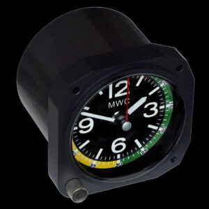 Limited Edition Replica Airspeed Indicator Cockpit / Desk Clock in – Zwart