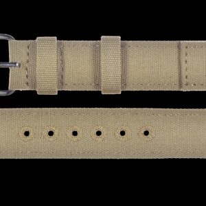 2 Piece Retro Pattern 18mm Khaki Canvas Militair Horloge Strap – The
