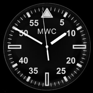 Militair Pattern 22.5 cm (approx 9″) Wall Clock with Sweeping Second