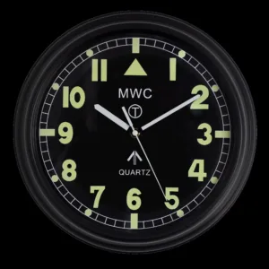 MWC Retro G10 Pattern Militair Wall Clock with Silent Quartz Movement