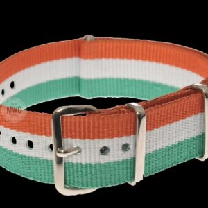 Ireland – 20mm “Orange, White and Green” NATO Militair Horloge Strap