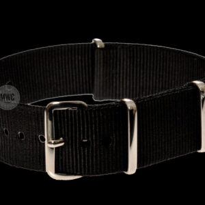 22mm Black NATO Militair Horloge Strap
