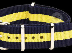 20mm Blue and Yellow NATO Militair Horloge Strap