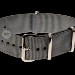 24mm Grey NATO Militair Horloge Strap with roestvrij staal Buckles