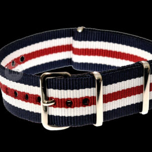 20mm Red, White and Blue NATO Militair Horloge Strap
