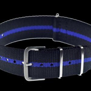 18mm “Thin Blue Line” Police Pattern Ballistic Nylon Webbing Strap