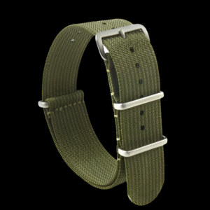 18mm Ribbed Army Green NATO Militair Horloge Strap