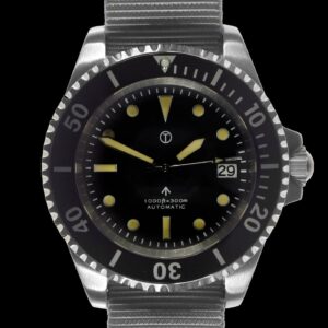 MWC 21 Jewel 1980s Pattern 300m Automatisch militaire duikhorloge – Zwart