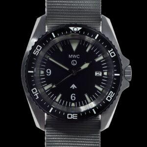 militaire duikhorloge Horloge roestvrij staal (Automatisch) 12 Hour – Wit