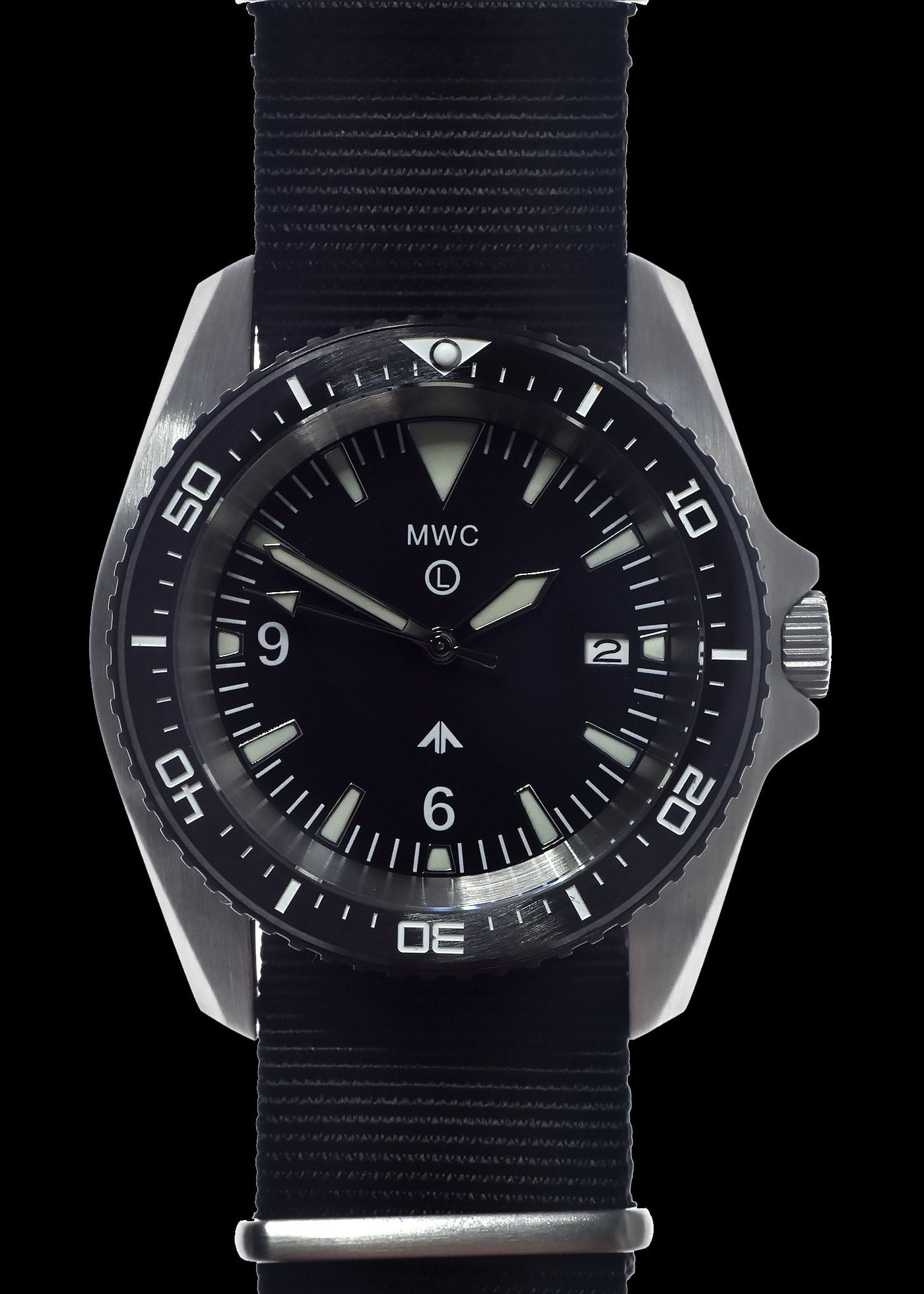 militaire duikhorloge Horloge roestvrij staal (Automatisch) 12 Hour – Wit - Afbeelding 2