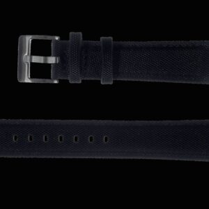20mm Black Sailcloth CORDURA® Horlogestrap – Authentiek Mili