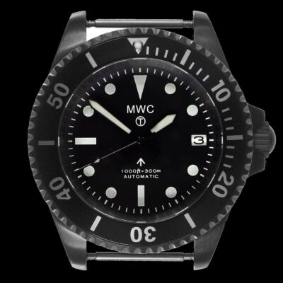 MWC 24 Jewel 1982 Pattern 300m Automatisch militaire duikhorloge – Zwart