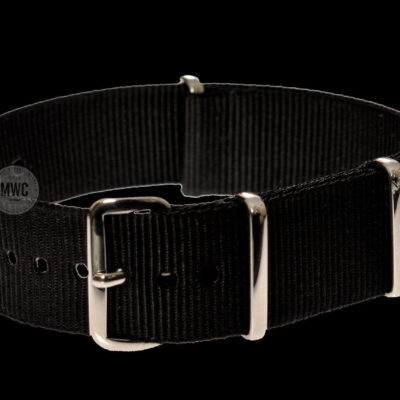24mm Black NATO Militair Horloge Strap