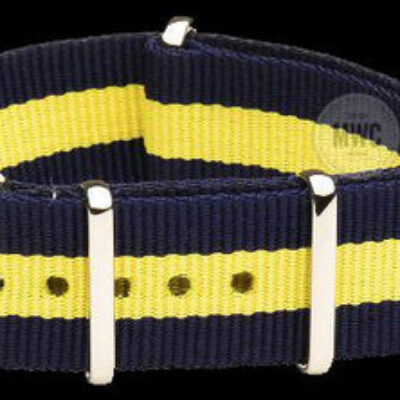 22mm Blue and Yellow NATO Militair Horloge Strap