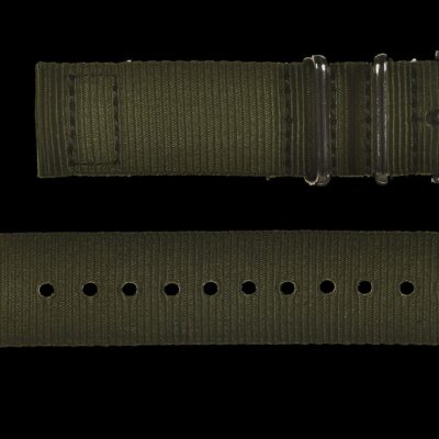 2 Piece 22mm Olive NATO Militair Horloge Strap in Ballistic Nylon – Groen