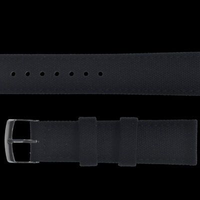 2 Piece Retro Pattern 20mm Canvas Militair Horloge Strap in Black –