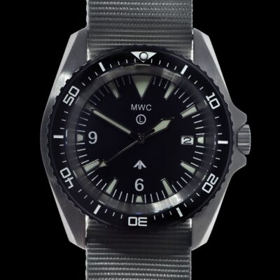 militaire duikhorloge Horloge roestvrij staal (Automatisch) 12 Hour – Wit