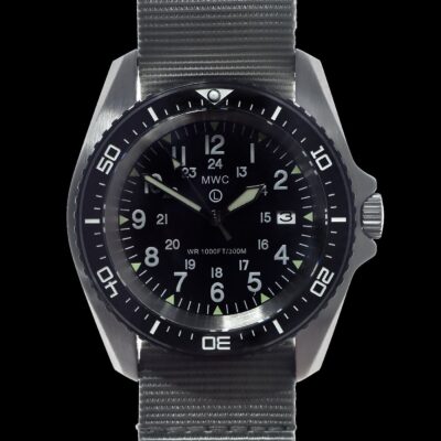 militaire duikhorloge Horloge roestvrij staal (Automatisch) 24 Hour – Wit