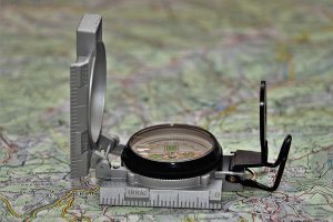 militair horloge met kompas
